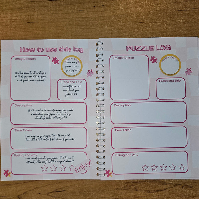 My Jigsaw Puzzle Log Book